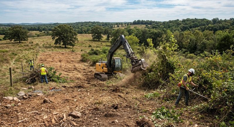 Construction Site Land Clearing in Gwinnett County, GA